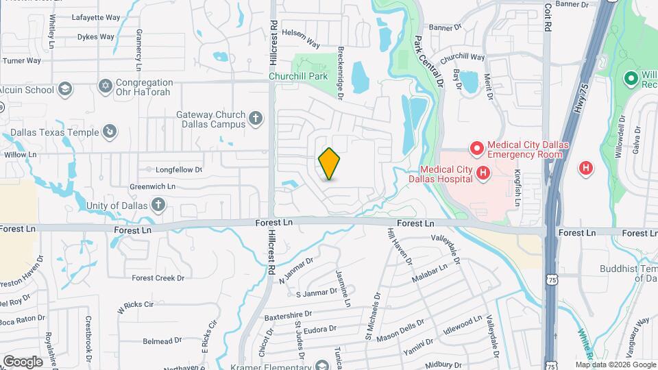 11911 Edgestone Rd Map and Location Details