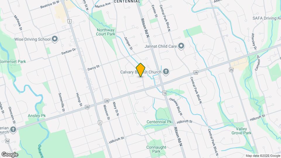 704 Oshawa Blvd N Map and Location Details