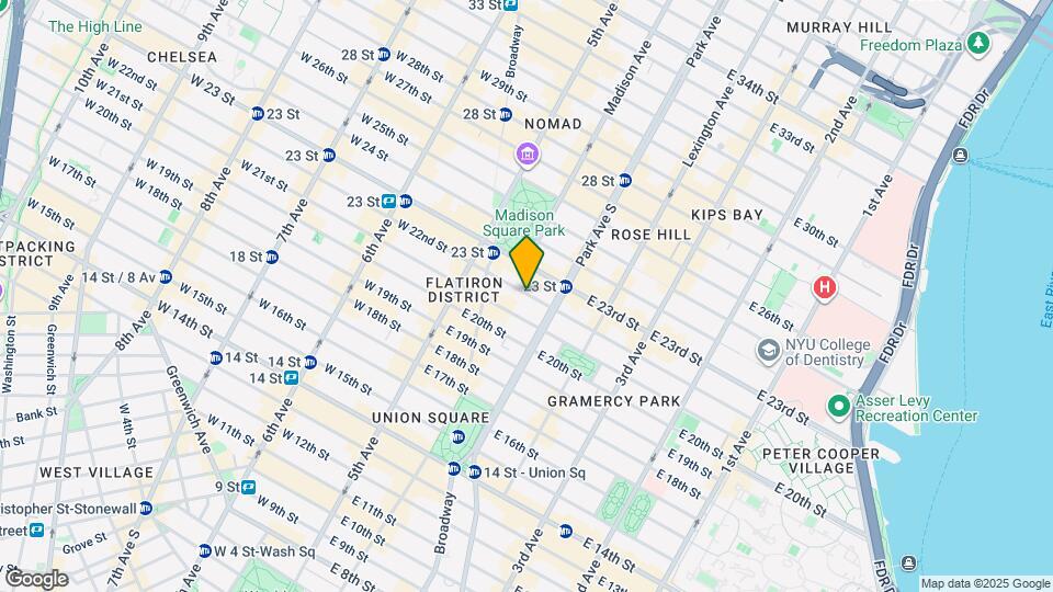 32 E 22nd St Map and Location Details