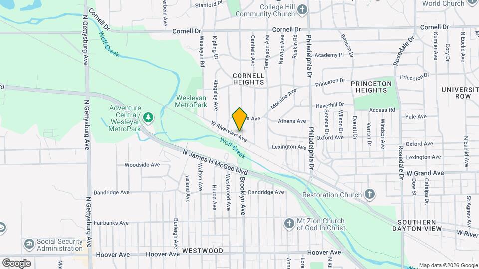 1205 Shaftesbury Rd Map and Location Details