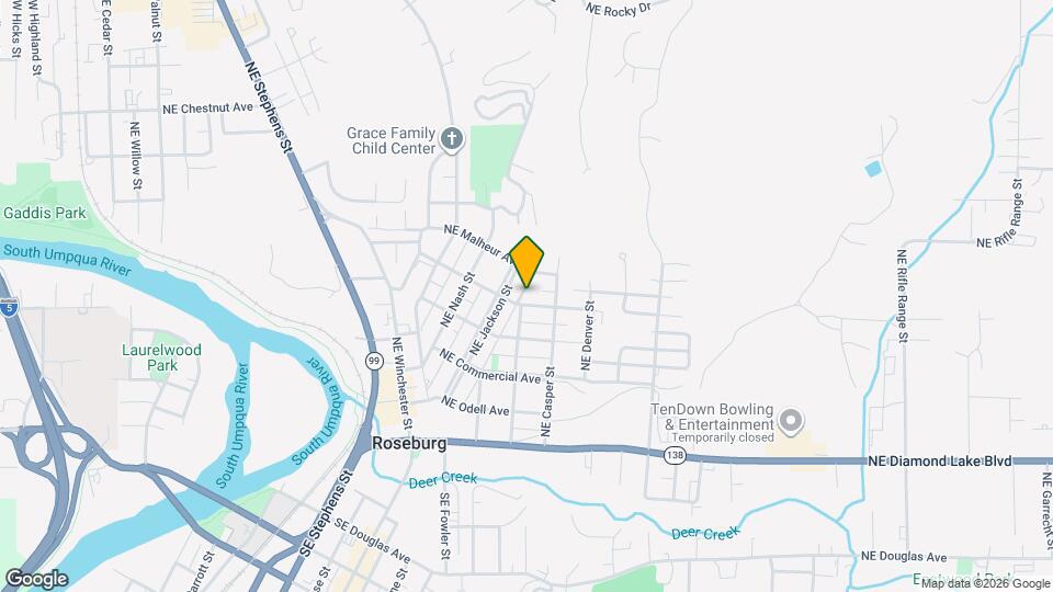1724 NE Klamath Ave Map and Location Details