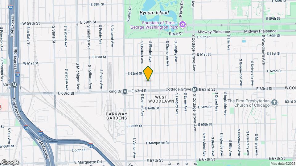 6234 S Rhodes Ave Map and Location Details