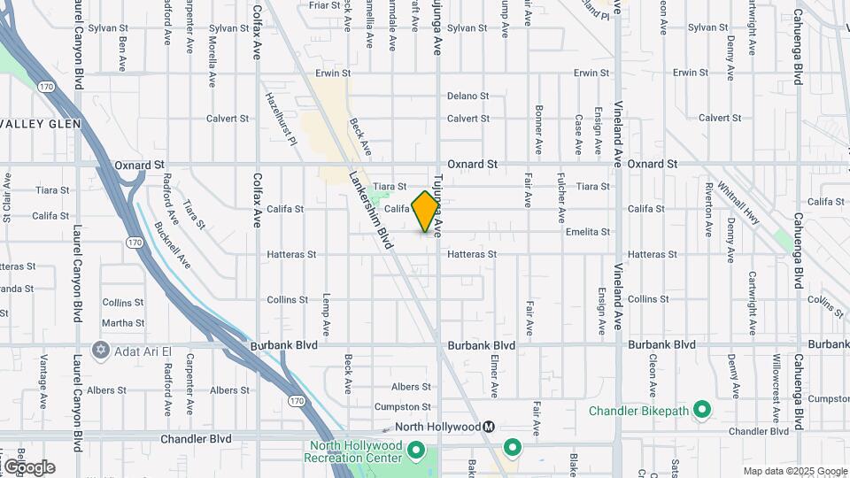 11416 Emelita St Map and Location Details