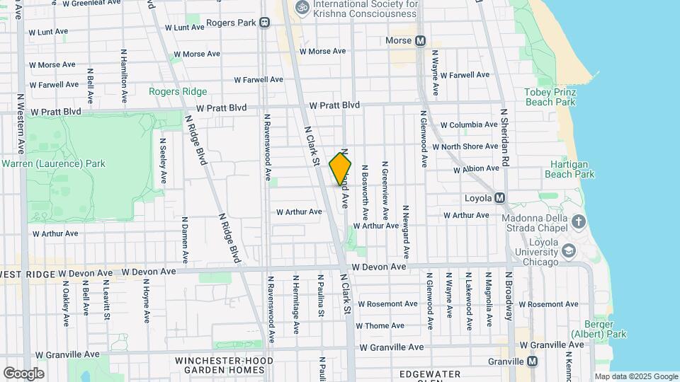 6556 N Ashland Ave Map and Location Details