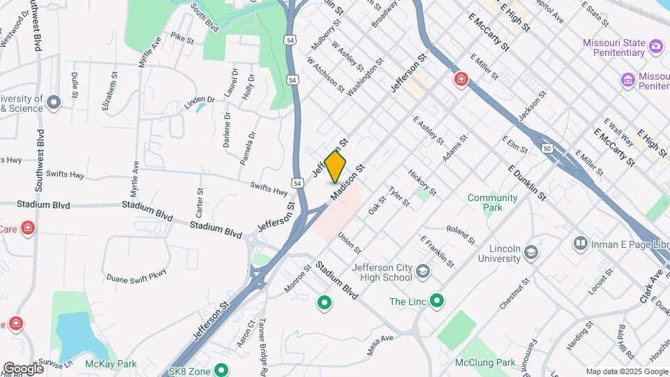 1114 Madison St Map and Location Details