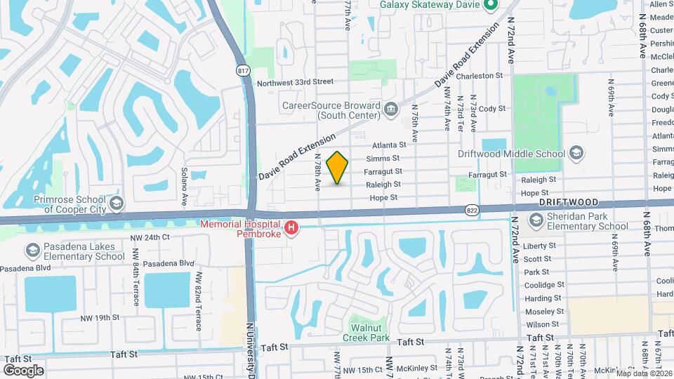7720 Raleigh St Map and Location Details