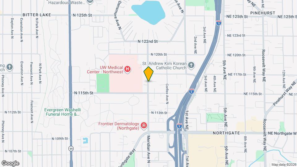 11552 Meridian Ave N Map and Location Details