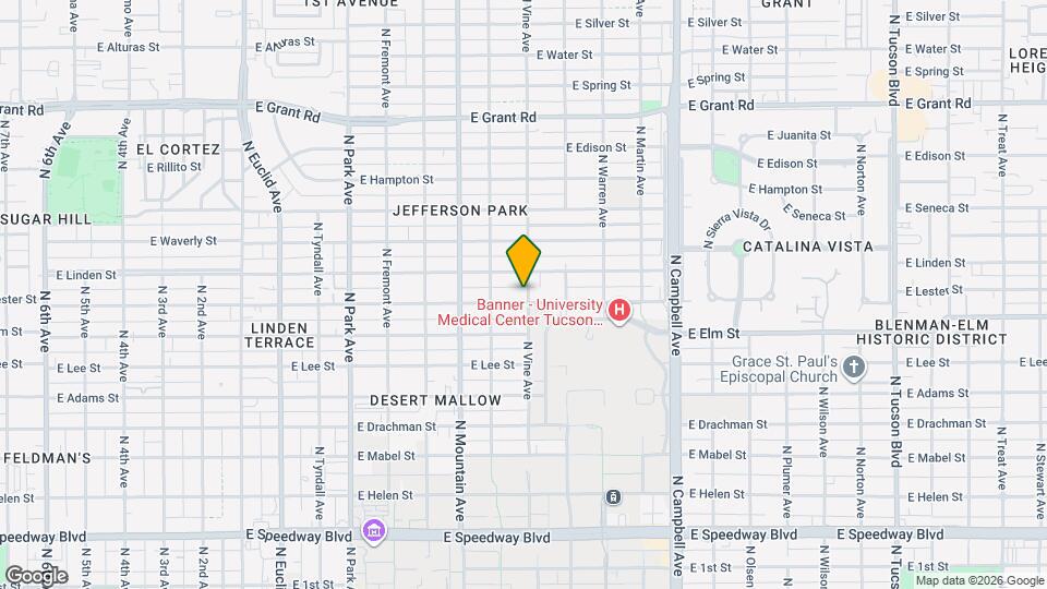 1447 E Lester St Map and Location Details
