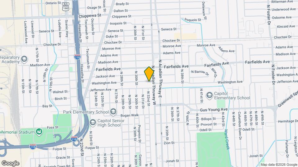 3146 Washington Ave Map and Location Details