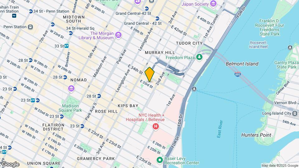 237 E 33rd St Map and Location Details