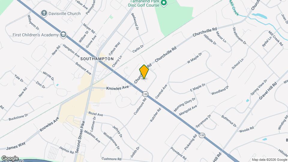 737 Churchville Rd Map and Location Details