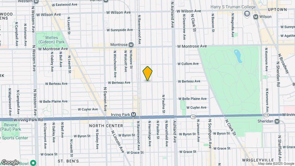 1751 W Berteau Ave Mapa y Detalles de la Ubicación