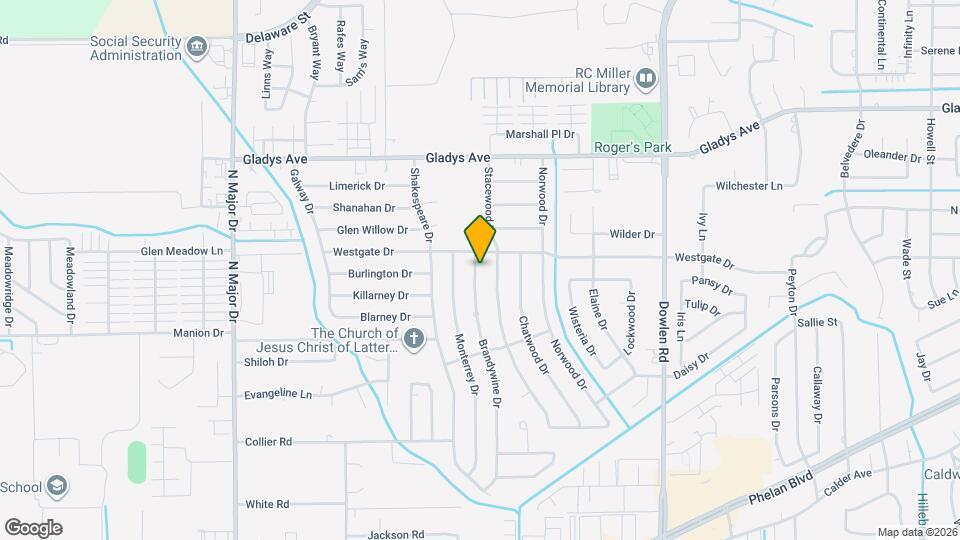1170 Brandywine Dr Map and Location Details