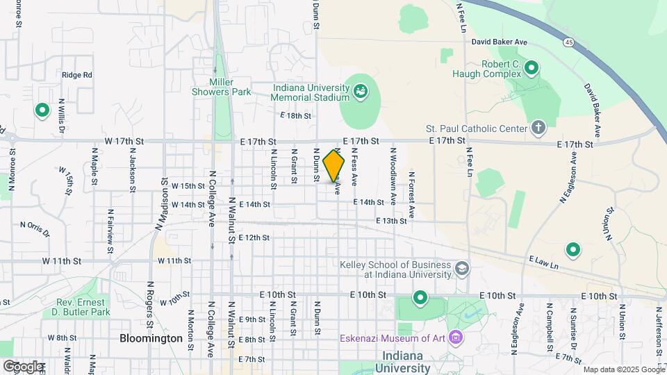 1113 N Indiana Ave Mapa y Detalles de la Ubicación