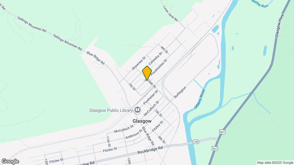 605 Pocahontas St Map and Location Details