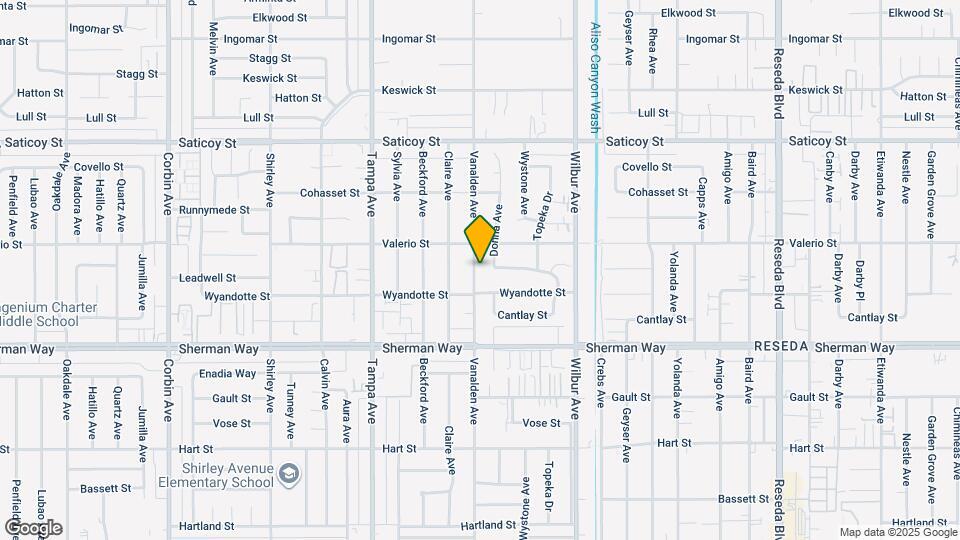 7326 Vanalden Ave Map and Location Details