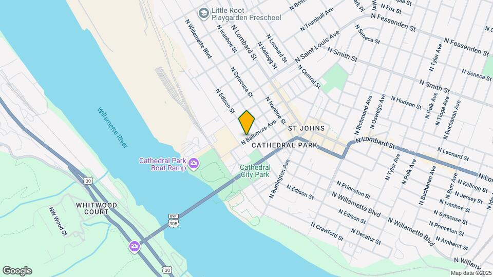 8804 N Edison St Map and Location Details