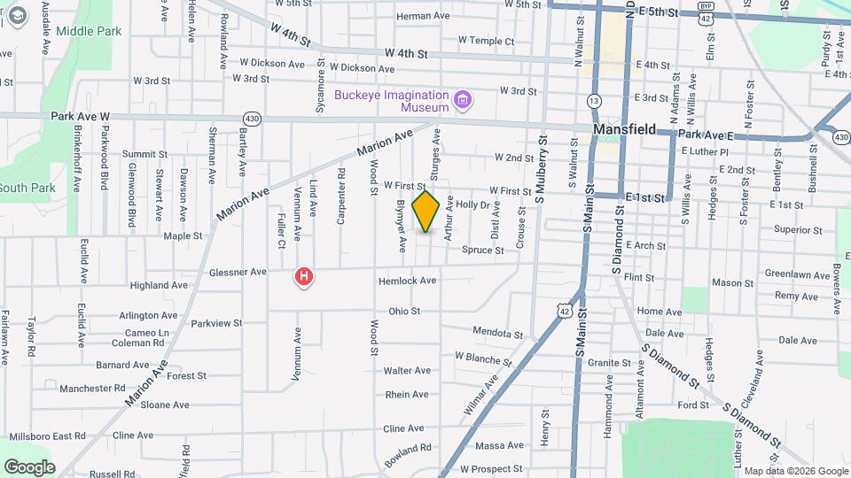 158 Sturges Ave Map and Location Details