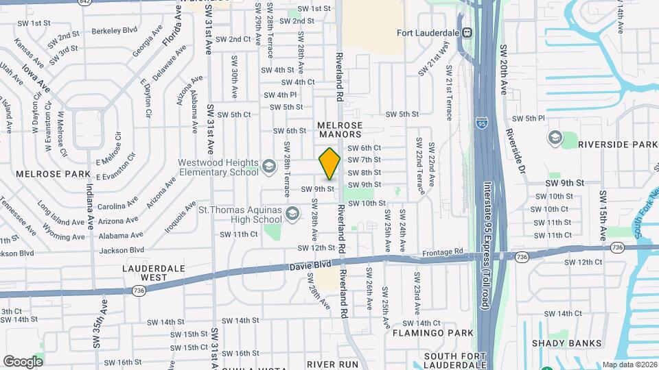 2725 SW 9th St, Unit 1 Map and Location Details