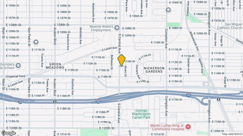 11226 S Central Ave Map and Location Details
