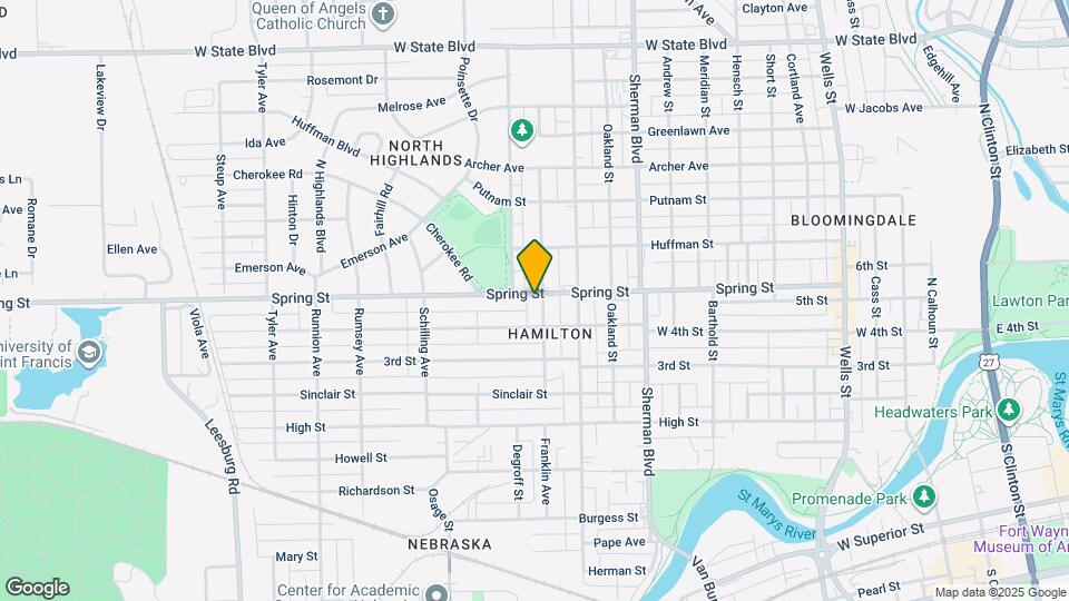 1203 Spring St Map and Location Details