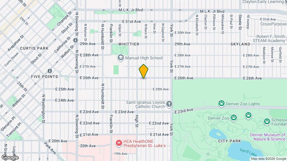 2545 N Race St Map and Location Details