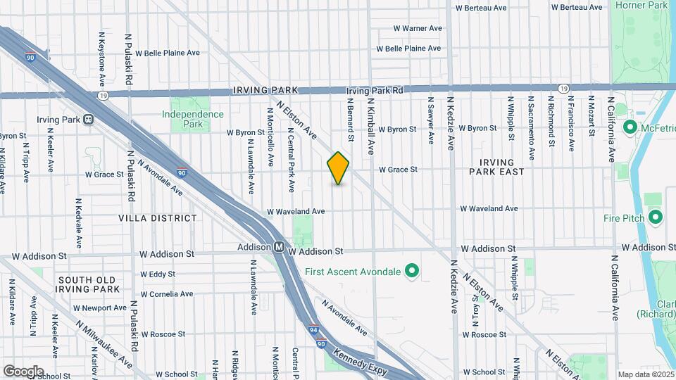 3731-3733 N Saint Louis Ave Mapa y Detalles de la Ubicación
