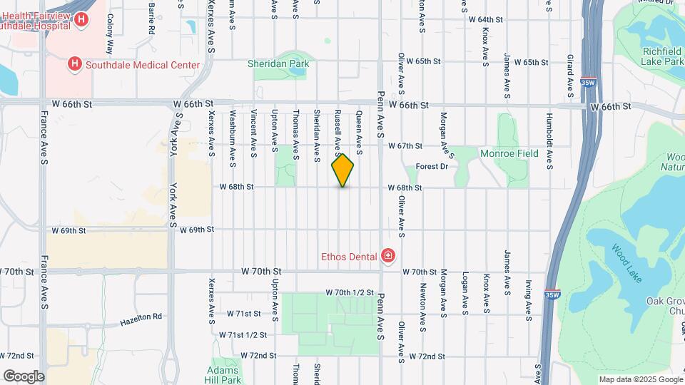 6805 Russell Ave S Map and Location Details