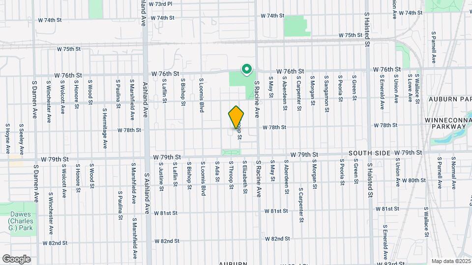 7806 S Throop St Mapa y Detalles de la Ubicación