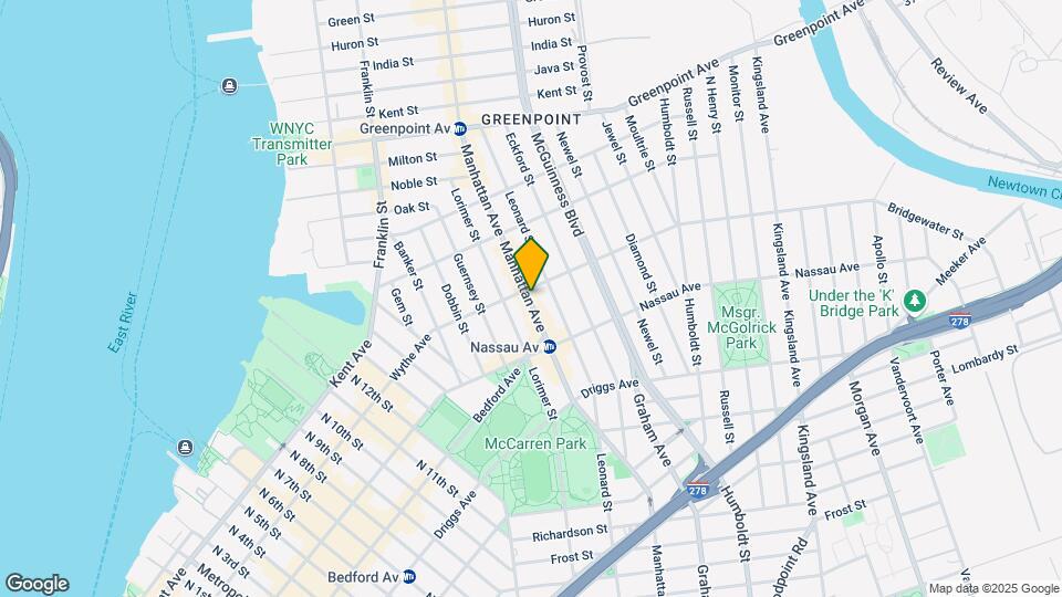 688 Manhattan Ave Map and Location Details