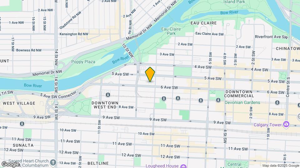 912 6 Ave SW Map and Location Details