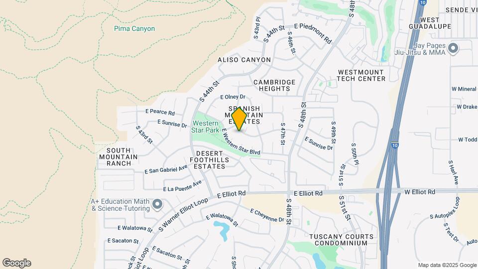 4521 E Sunrise Dr Map and Location Details