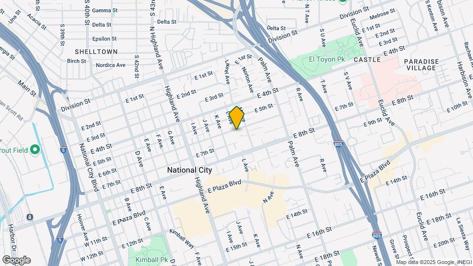 1202 E 6th St Mapa y Detalles de la Ubicación