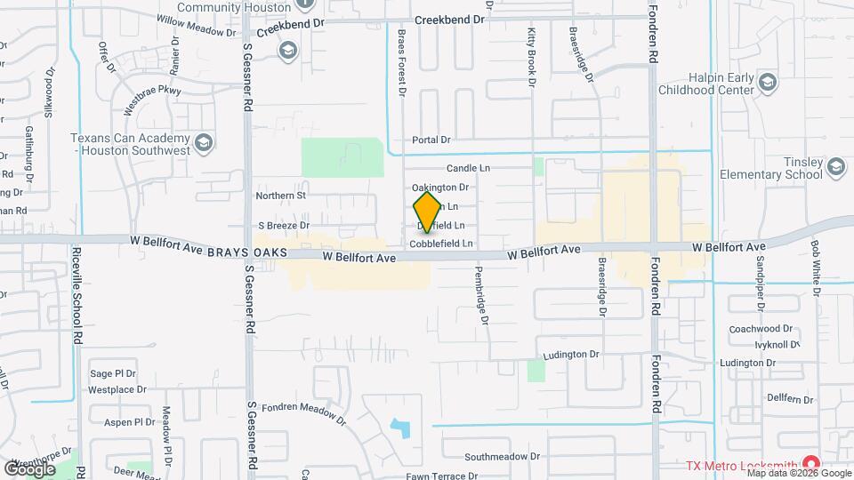 8018 Cobblefield Ln Map and Location Details