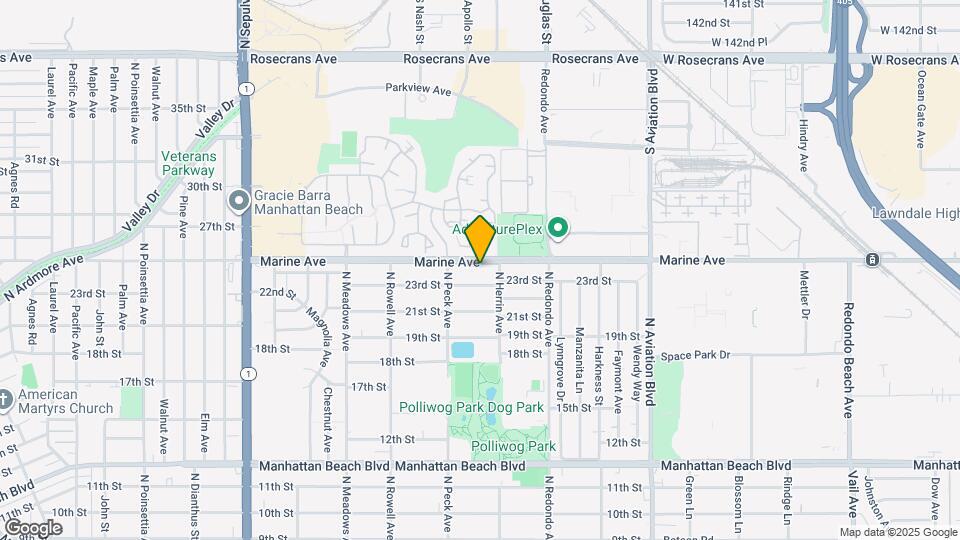 1540 Marine Ave Map and Location Details