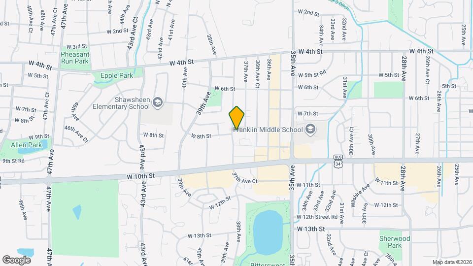 810 37th Ave Ct Map and Location Details