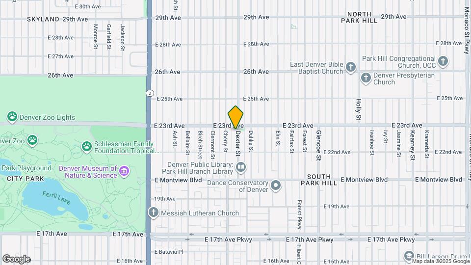 2273 Dexter St Map and Location Details