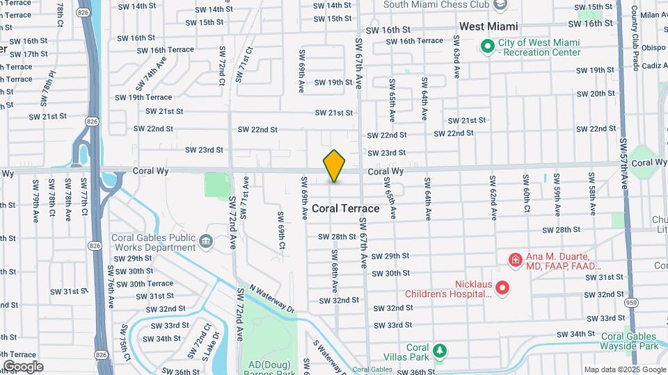 6782 SW 25th St-Unit -A Map and Location Details