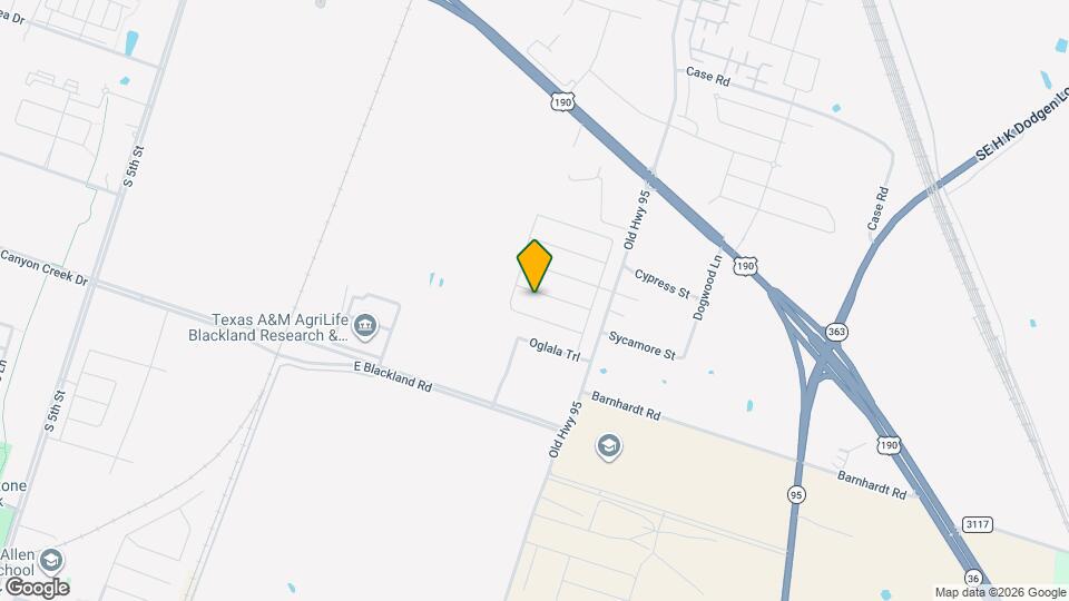 1503 Sideoats Ln Map and Location Details