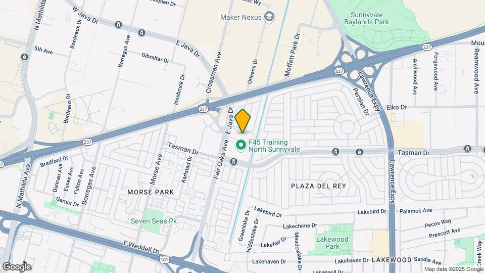 1220 N Fair Oaks Ave Map and Location Details