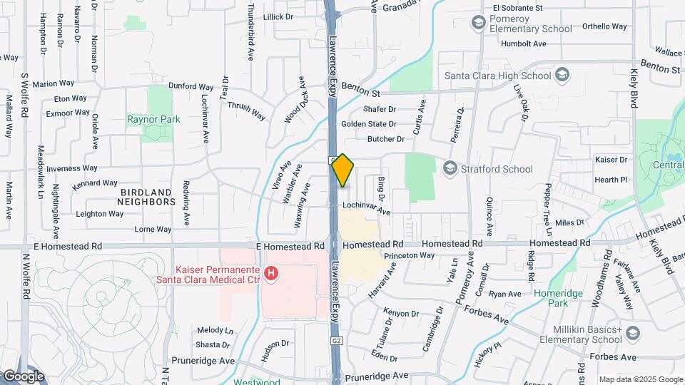 870 Burbank Dr Map and Location Details