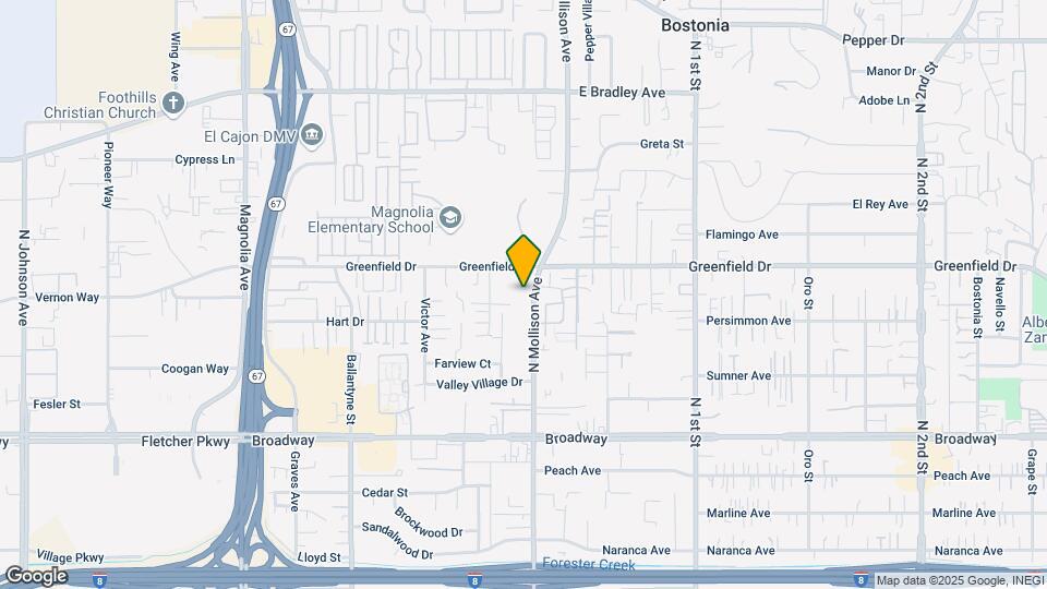 1286 N Mollison Ave Mapa y Detalles de la Ubicación