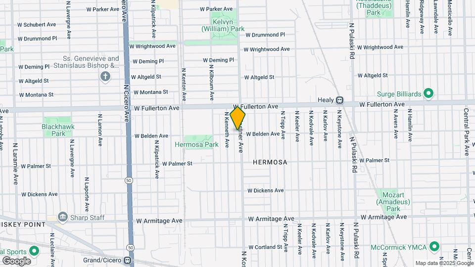 4402 W Belden St, Unit 2 Map and Location Details