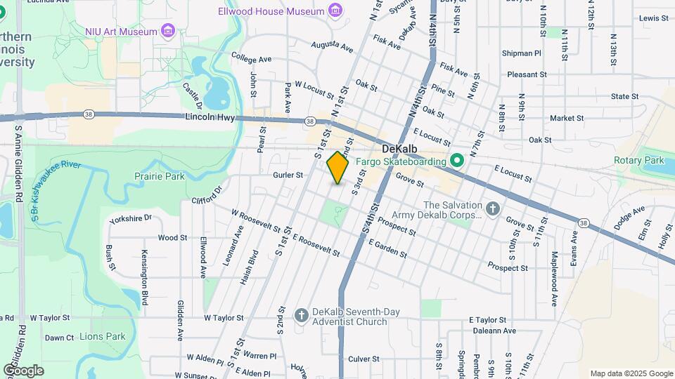 316 S 2nd St Map and Location Details