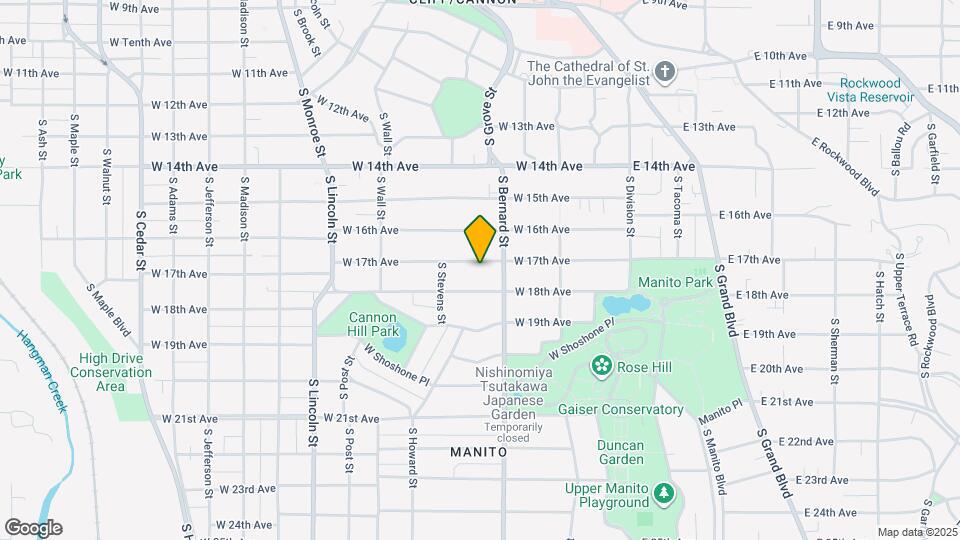 423 W 17th Ave Map and Location Details