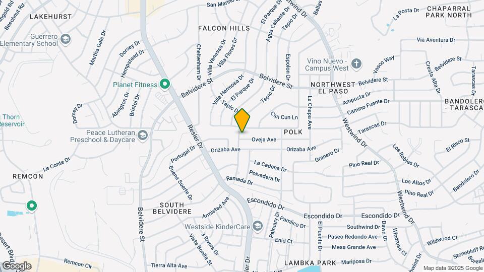 6957 Oveja Ave Mapa y Detalles de la Ubicación