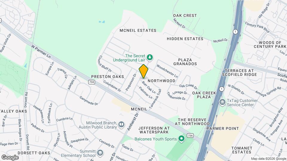 4006 Burr Oak Ln Map and Location Details