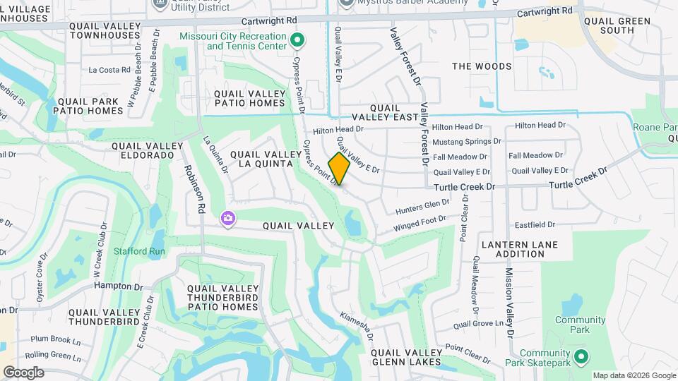 3114 Cypress Point Dr Map and Location Details