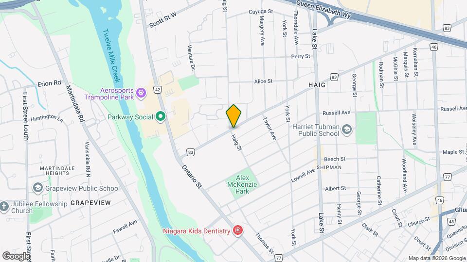 58 Carlton St Map and Location Details