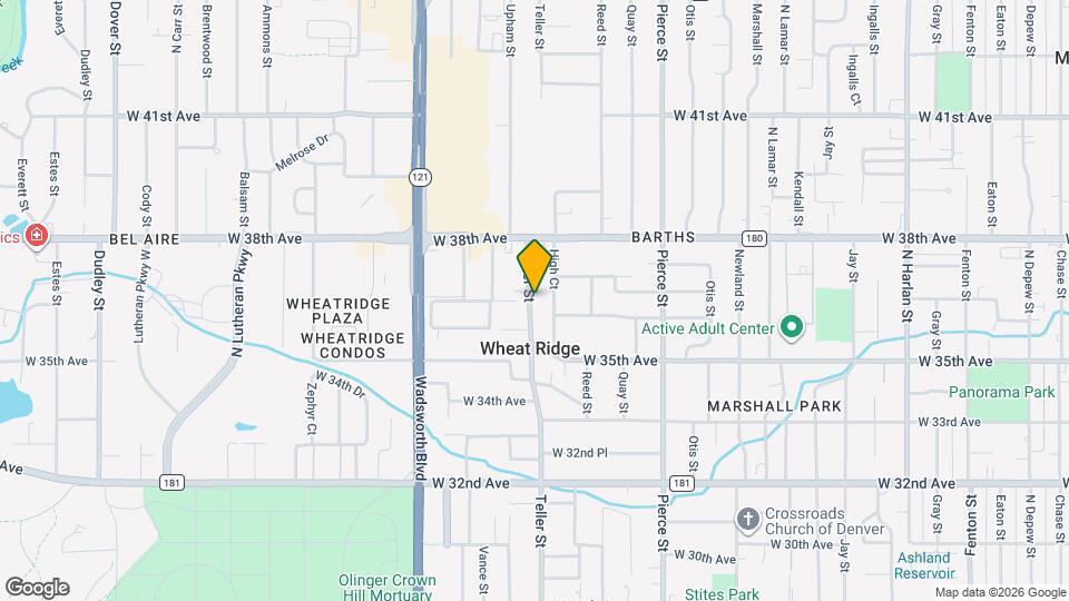 3630 Teller St Map and Location Details